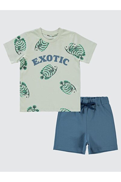 Civil Boys طقم إكزوتيك مطبوع لعمر 2-5 سنوات - رمادي3-4 سنوات