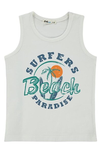 Civil Boys Surfer Beach Printed 2-5 Years Old T-Shirt - White 3-4 Years
