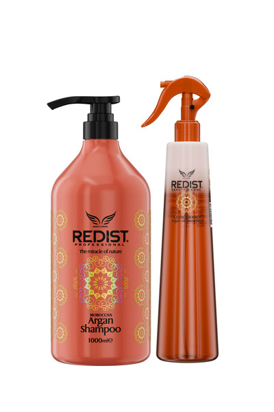 Redist Argan Yağlı Saç Bakım Şampuanı 1000 Ml+ Argan Yağlı Fön Suyu 400 Ml