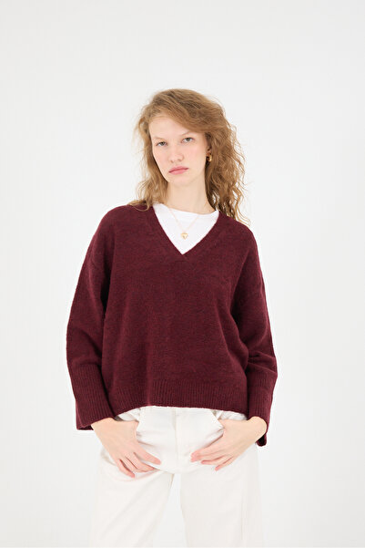 Addax V-Neck Knitwear Sweater K3379-A11