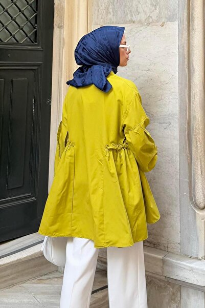 lamelif Τοπ με μανίκια Lopez Balloon Oil Green