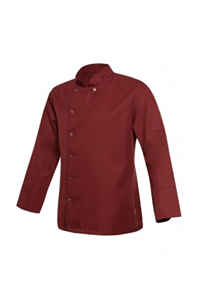 İŞMONT Cook Jacket Claret Red with Sleeve Pockets