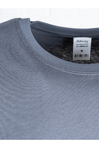 RELAXIA Ανδρικό μακρυμάνικο μπλουζάκι από χτενισμένο βαμβάκι