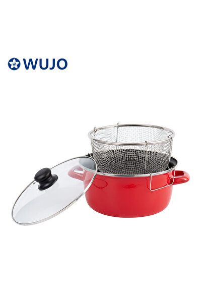 Kahramanlar Chips Chef 22 cm Enamel Frying Pot