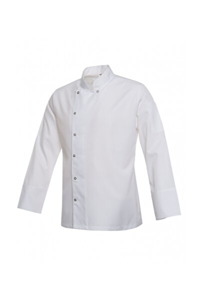 İŞMONT سترة الشيف البيضاء مع جيوب الأكمام