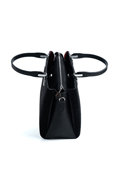 Silver Polo Silver & Polo Black Sp1253 Women's Handbag