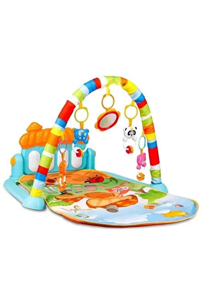 TOYARSA Sevimli Piyanolu Sesli Işıklı Aynalı Oyun Halısı