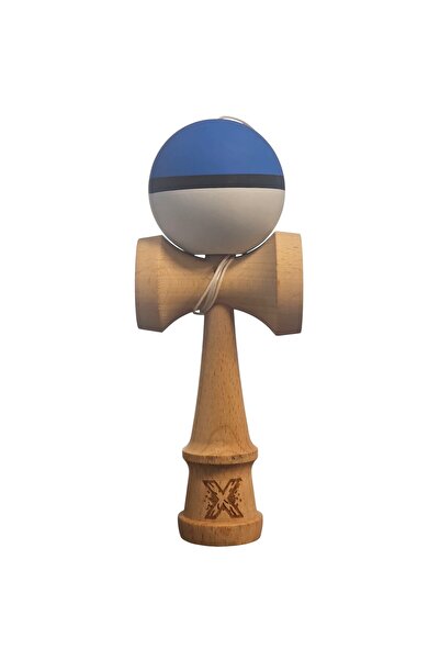 Kendama X Original, Professional, Flippy, Wood, 18 cm, Rubber Grip, Blue/Blac...