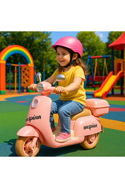 TOYFEST Wespina Kumandalı Akülü Motor 6V Pembe WPAK5