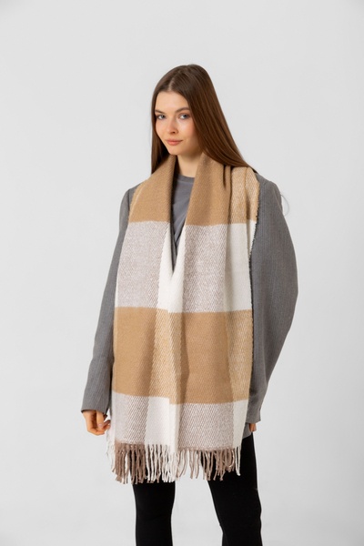 BALIENTE Γυναικείο Σάλι - Χαλύβδινο Χοντρό Φουλάρι, 58x170 εκ.