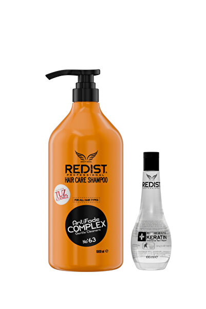 Redist Tuzsuz Saç Bakim Şampuanı 1000 ml Ve Keratinli Saç Bakım Yağı 100 ml