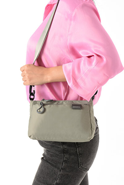 Sanmorris حقيبة نسائية من قماش المظلة مكونة من 3 أقسام قابلة للتعديل ومقاومة للماء (13x20x7)