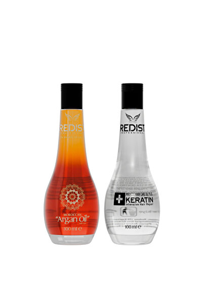 Redist Argan Yağı 100ml + Keratinli Saç Bakım Yağı 100 Ml