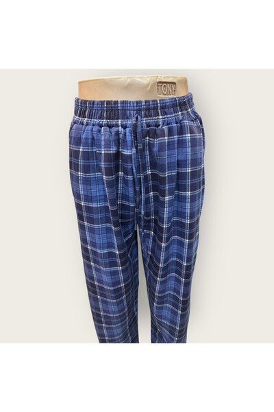 Hirazenmoda Ανδρικό βαμβακερό πιτζάμα με ελαστική μέση και τσέπες – 3 κλωστές...