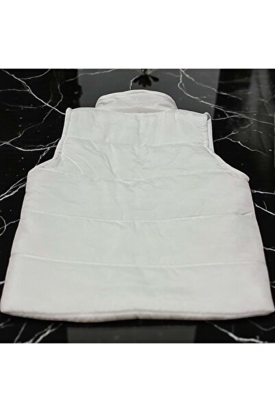 LOVE MAXX Unhooded Puffer Vest White