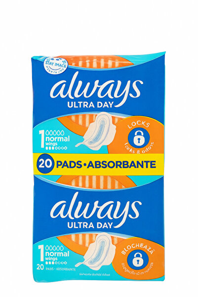 Always Ultra Normal sanitary pads with wings, 20 pcs