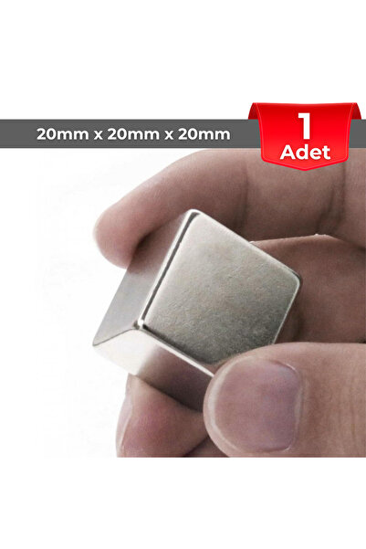 NeoHobi [1 Adet] Neodyum Mıknatıs Boy: 20mm En: 20mm Kalınlık: 20mm [20x20x20...