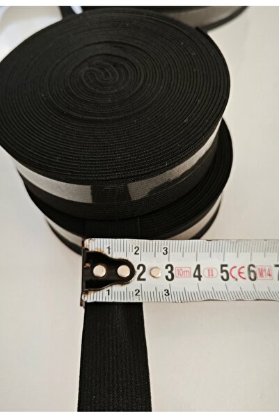 BBS Μαύρο ελαστικό εύκαμπτο υφαντό ελαστικό μέσης και ποδιών 5 μέτρων