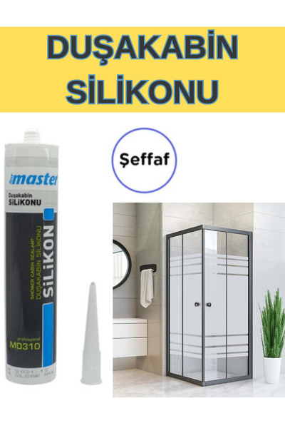 KL HOME Duşakabin Şeffaf Küf Ve Mantar Yapmaz Duşa Kabin 1. KALİTE Silikon (1...