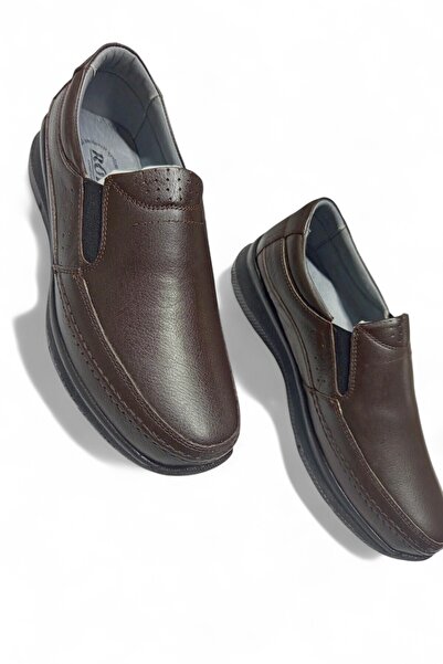 ROTA YÜZDE YÜZ ORTOPEDİK HAKİKİ DERİ BABA AYAKKABISI TOPUK MASAJLI