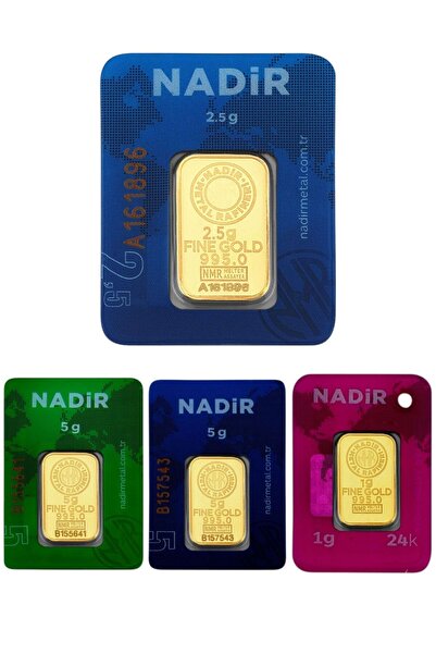 Tuğrul Kuyumculuk Nadir Gold 5,5 Gram (2,5+1+1+1) Külçe Gram Altın 24 Ayar