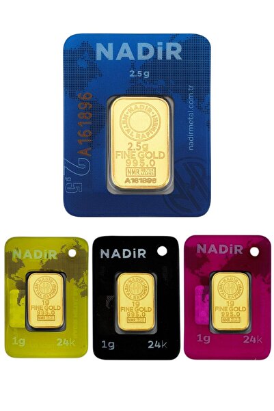 Tuğrul Kuyumculuk Nadir Gold 5,5 Gram (2,5+1+1+1) Külçe Gram Altın 24 Ayar