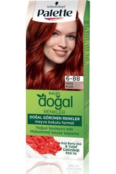 Palette Doğal Renkler Saç Boyası 6-88 Ateş Kızılı