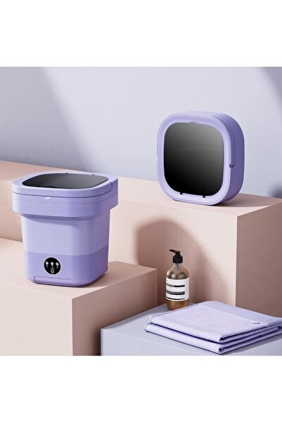 huitich Portable Foldable Washing Machine 8L Purple