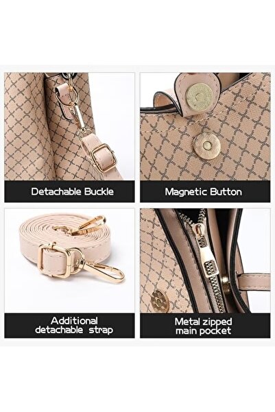 huitich Elegant Designer-Inspired Shoulder Bag for Women Luxury Patterned Crossbody Handbag with Adjustable