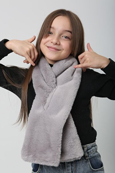 BALIENTE М'яка текстура Сірий плюшевий дитячий комір