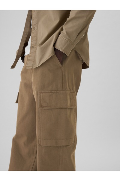 GAP Erkek Kahverengi Baggy Kargo Jean Pantolon