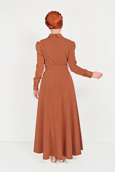 Alvina 40559 Model Pearl Detailed Collared Dress