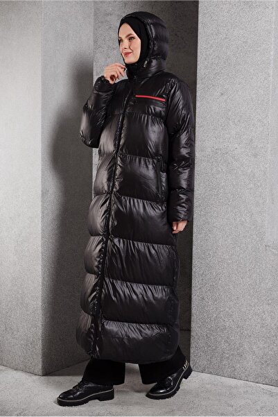 Alvina Stylish Hooded Coat - 90389