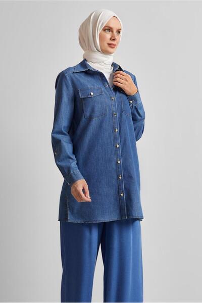 Alvina Cotton Denim Tunic 45506