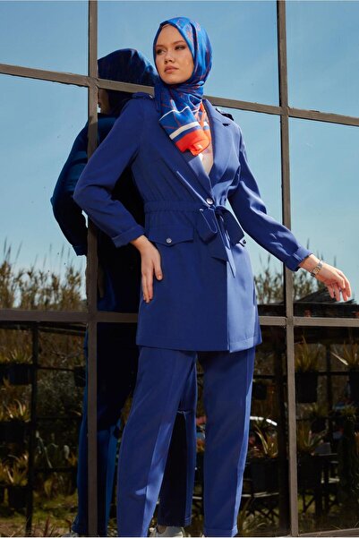 Alvina 30441 Σετ παντελονιών με λεπτομέρεια με δέσιμο μοντέλου