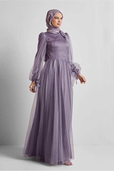 Alvina SİMLİ TÜL ABİYE ELBİSE 50525