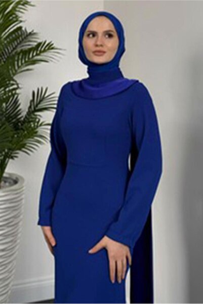 TRENDTESETTÜR ΓΥΝΑΙΚΕΙΟ ΜΠΛΕ ΝΑΥΤΙΚΟ (SAKS) ΒΡΑΔΙΝΟ ΦΟΡΕΜΑ ΜΕ ΠΕΡΛΕ ΛΕΠΤΟΜΕΡΗ T 8916