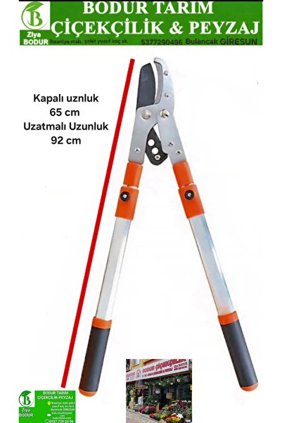 BODUR TARIM Bulancak Kapalı uzunluk 65 Cm Uzatmalı 95cm Ağaç Fidan,dal Budama...