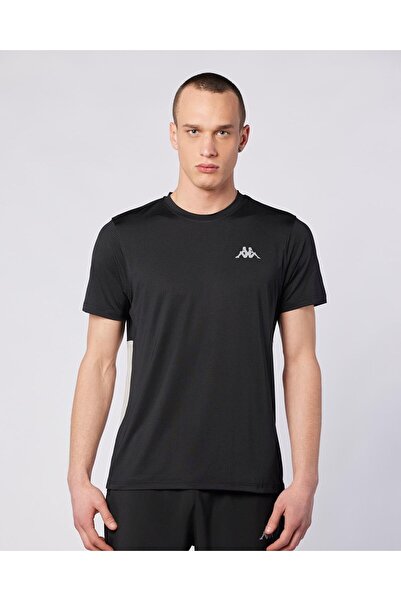 Kappa Midtown Tee Erkek Siyah-Gri Regular Fit Tişört