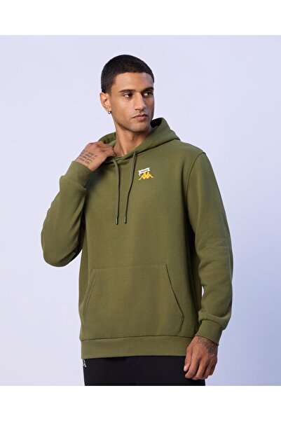 Kappa Theo Erkek Haki Regular Fit Hoodie