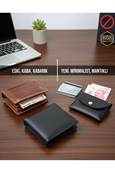 Gempo Veganská kožená peněženka na kreditní karty Unisex Pánská peněženka Dámská peněženka Držák na karty