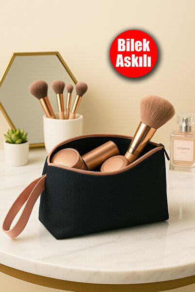 Deftion Bilek Askılı Günlük Makyaj Çantası Su Geçirmez Küçük Seyahat Kozmetik...