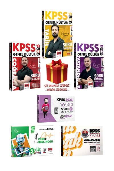 Yargı Yayınları 2026 KPSS Tarih+Coğrafya+Vatandaşlık Soru Bankası+Video Ders ...
