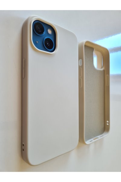 More Gsm iPhone 14 Compatible Cream Launch Velvet Flexible Silicone Case