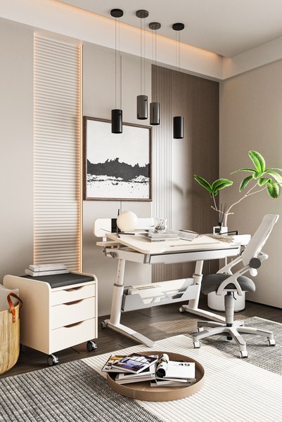 Creo Mobili Sirius Delüx Modern Ofis Masası Ergonomik Çalışma Masası + Ofis S...