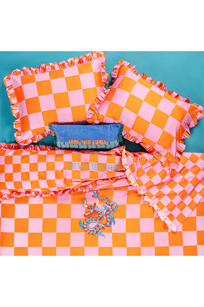 Zsa Zsa Zsu Lahor 300 Tc Pamuk Saten Nevresim Seti 200x220 Cm Pembe