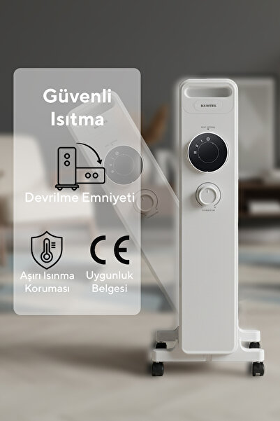 KUMTEL 7 Dilim Beyaz Radyatör KUM-1220S