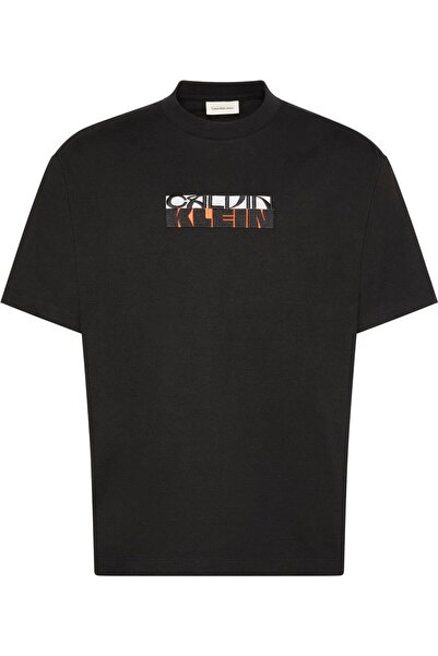 Calvin Klein Ss 16S Tc Block Gra Erkek Bisiklet Yaka T-Shirt