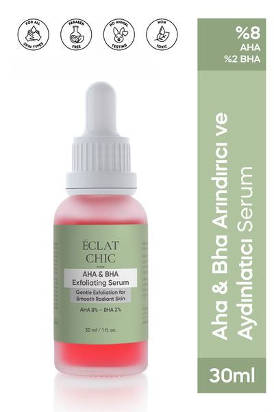 Eclat Chic Aha & Bha Aydınlatıcı Ve Canlandırıcı Cilt Bakım Serumu (AHA %8 BHA %2)