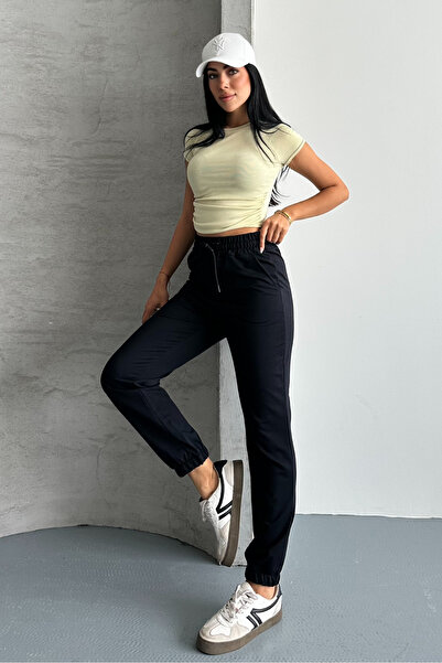 macharel jeans Women's Pocketed Elastic 2 Thread Sweatpants